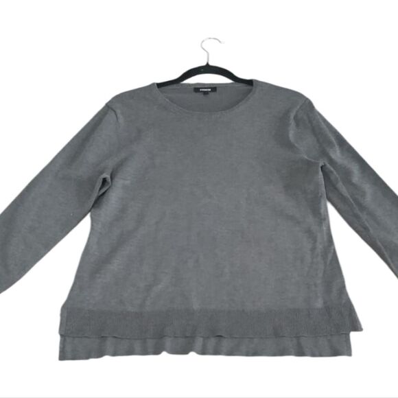 Premise Heather Gray Women's Crew Neck Sweater Size L - Picture 1 of 8